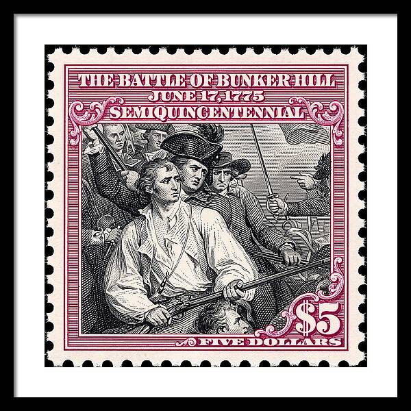 Bunker Hill $5 - Framed Print