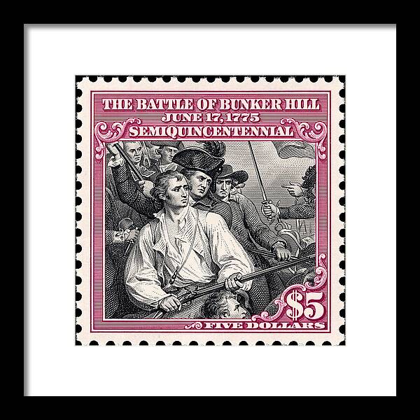 Bunker Hill $5 - Framed Print
