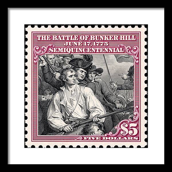 Bunker Hill $5 - Framed Print