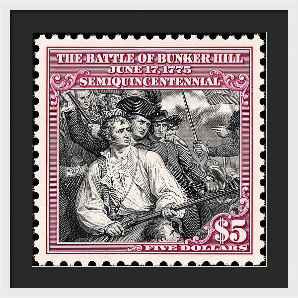 Bunker Hill $5 - Framed Print