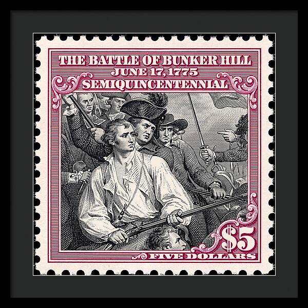 Bunker Hill $5 - Framed Print