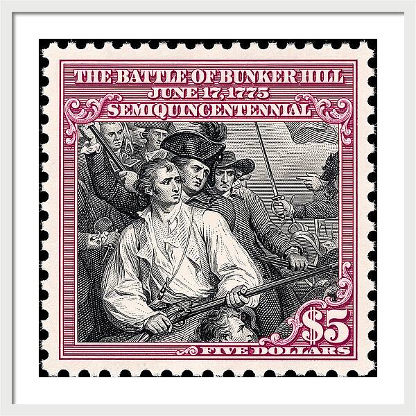 Bunker Hill $5 - Framed Print