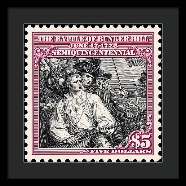 Bunker Hill $5 - Framed Print