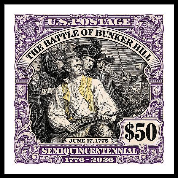 Bunker Hill $50 - Framed Print