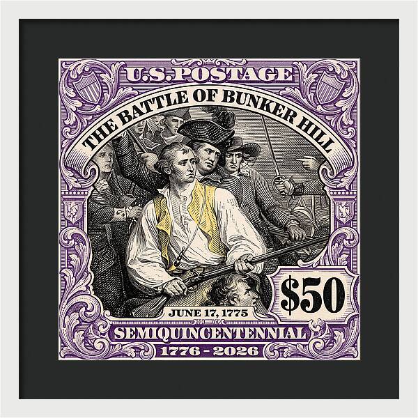 Bunker Hill $50 - Framed Print