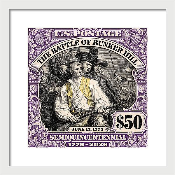 Bunker Hill $50 - Framed Print