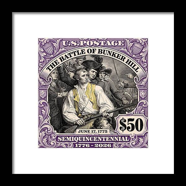 Bunker Hill $50 - Framed Print