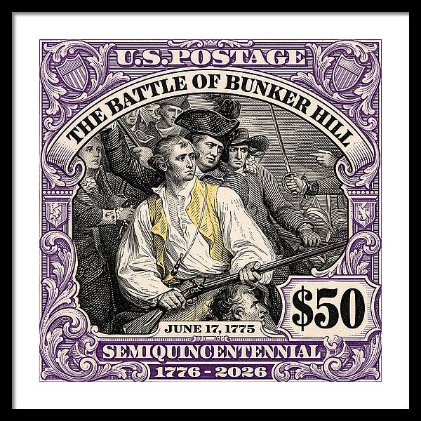 Bunker Hill $50 - Framed Print