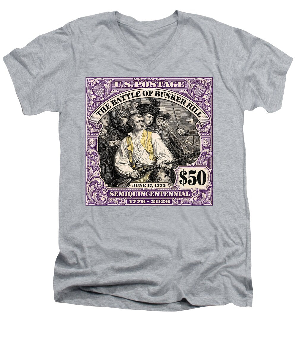 Bunker Hill $50 - Men's V-Neck T-Shirt