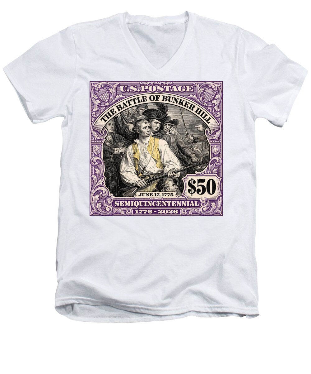 Bunker Hill $50 - Men's V-Neck T-Shirt