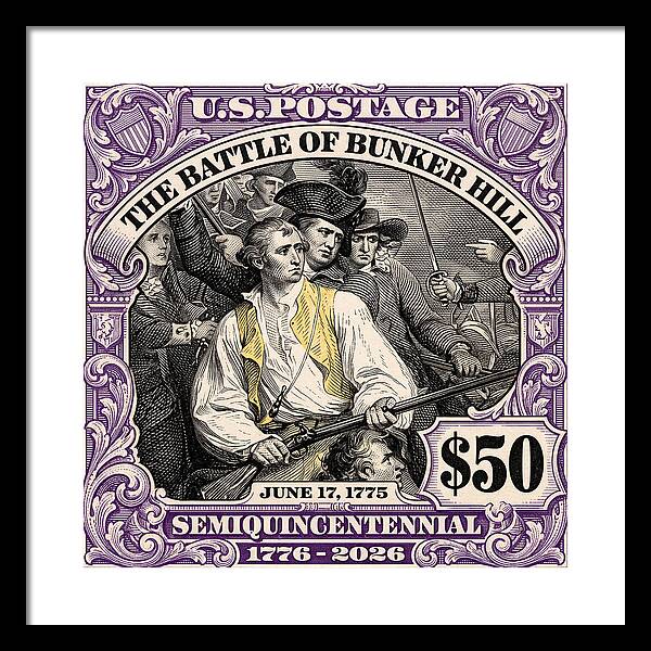 Bunker Hill $50 - Framed Print