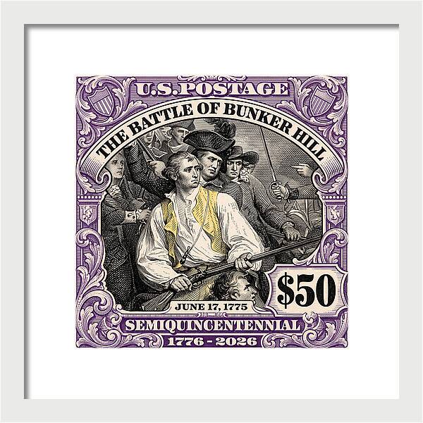 Bunker Hill $50 - Framed Print