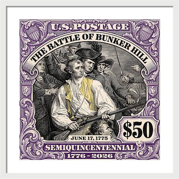 Bunker Hill $50 - Framed Print