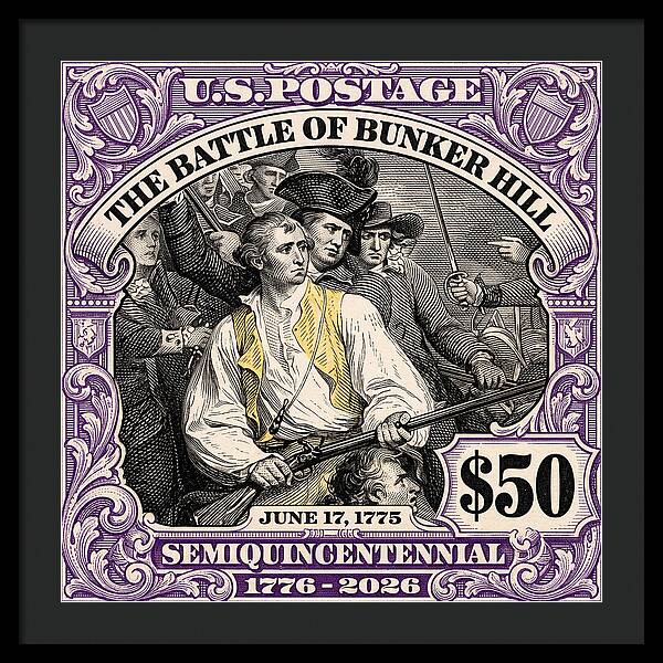 Bunker Hill $50 - Framed Print