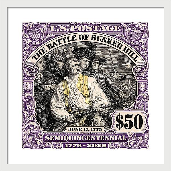 Bunker Hill $50 - Framed Print