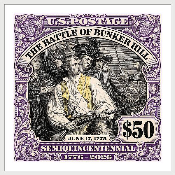 Bunker Hill $50 - Framed Print