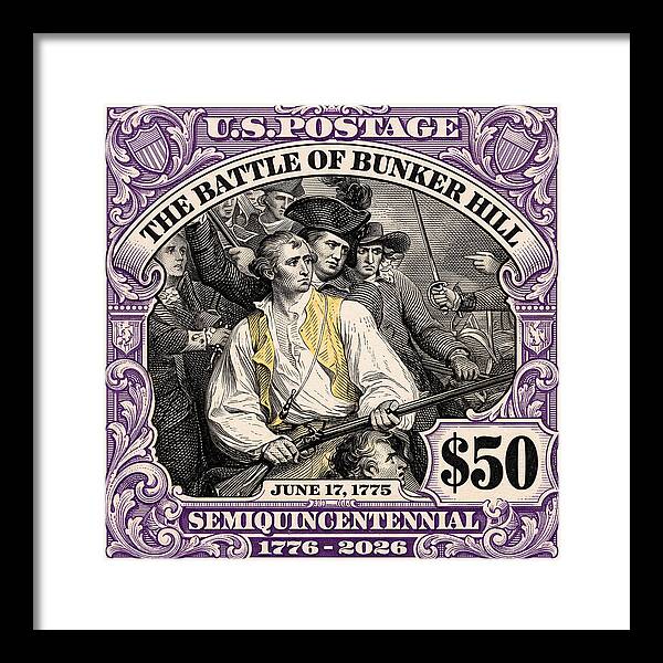 Bunker Hill $50 - Framed Print