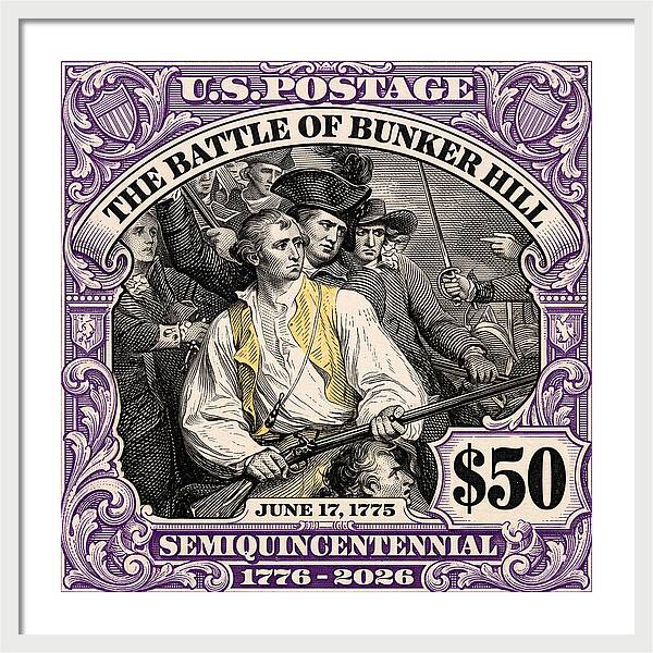 Bunker Hill $50 - Framed Print