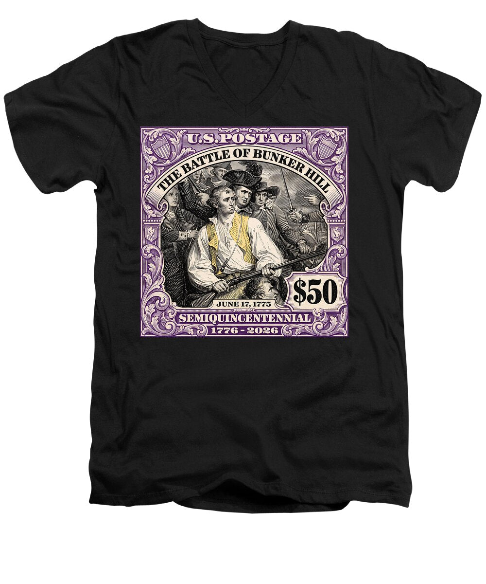 Bunker Hill $50 - Men's V-Neck T-Shirt