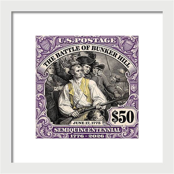 Bunker Hill $50 - Framed Print