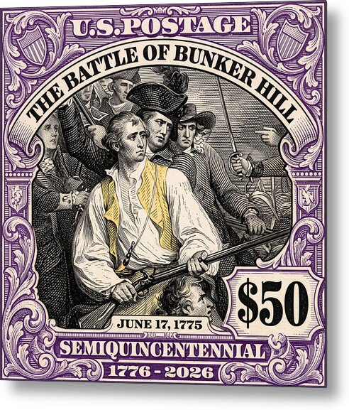 Bunker Hill $50 - Metal Print