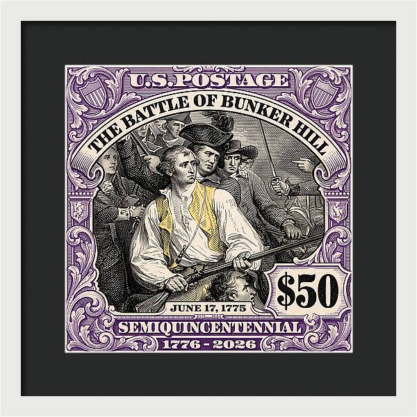 Bunker Hill $50 - Framed Print