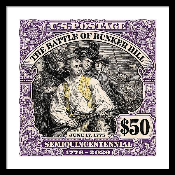 Bunker Hill $50 - Framed Print