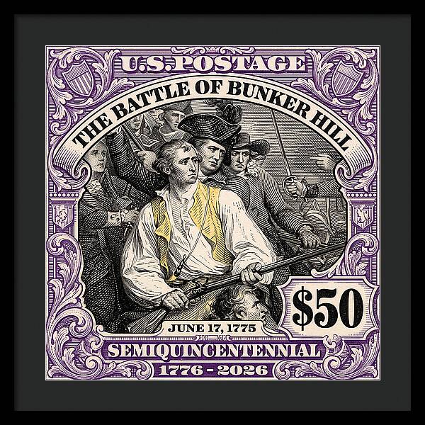 Bunker Hill $50 - Framed Print