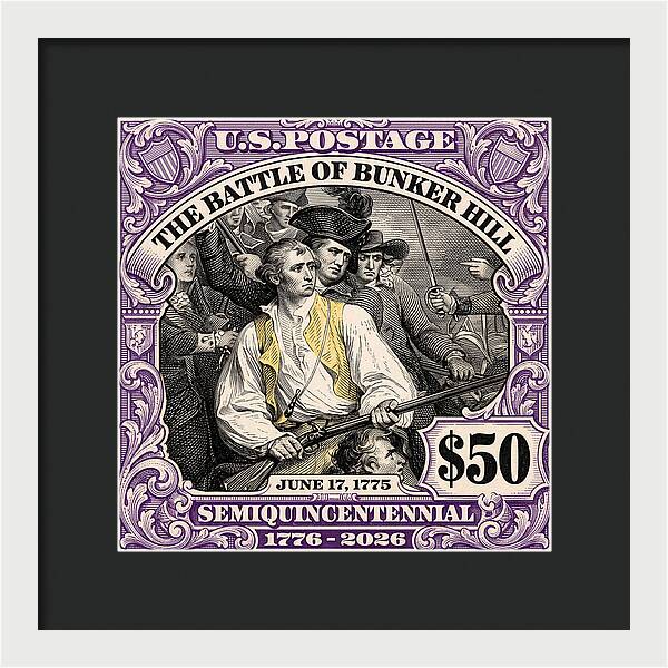 Bunker Hill $50 - Framed Print