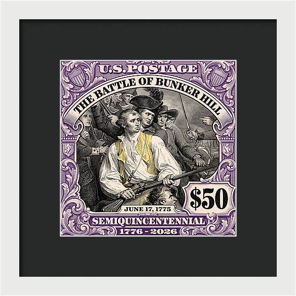 Bunker Hill $50 - Framed Print