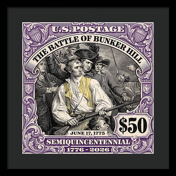Bunker Hill $50 - Framed Print