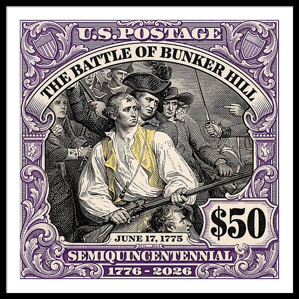 Bunker Hill $50 - Framed Print