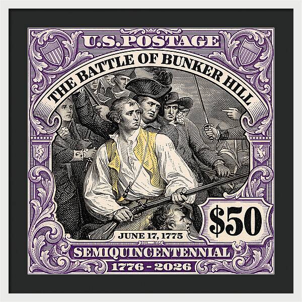 Bunker Hill $50 - Framed Print