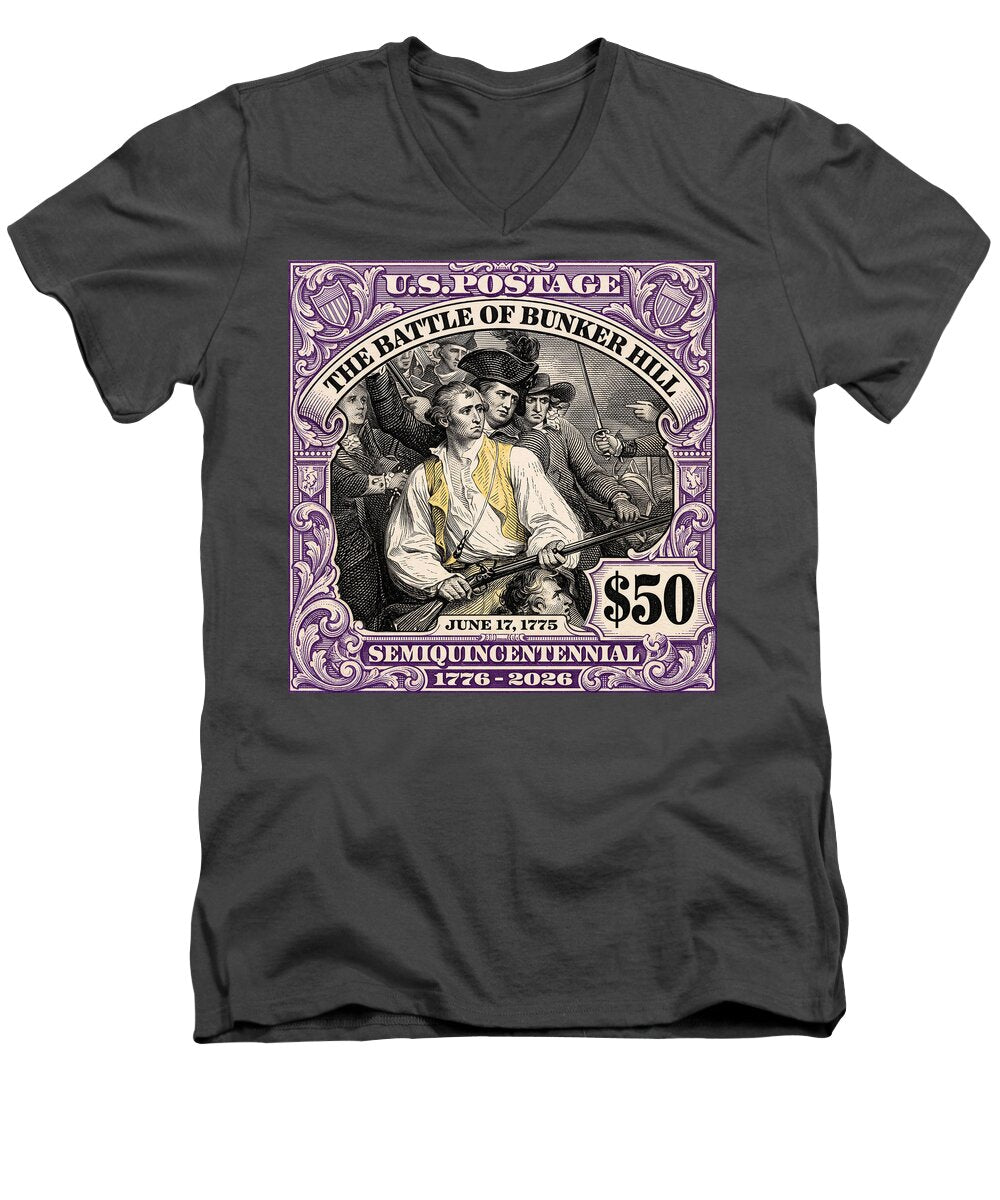 Bunker Hill $50 - Men's V-Neck T-Shirt