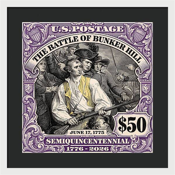 Bunker Hill $50 - Framed Print