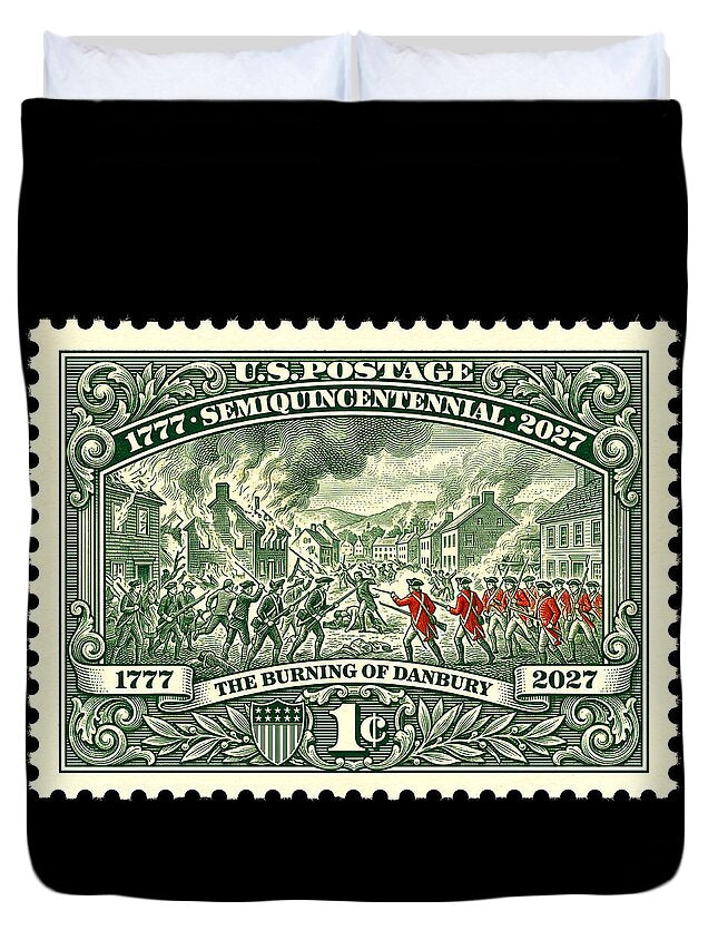 Burning of Danbury 1c - Duvet Cover