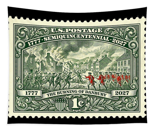 Burning of Danbury 1c - Tapestry