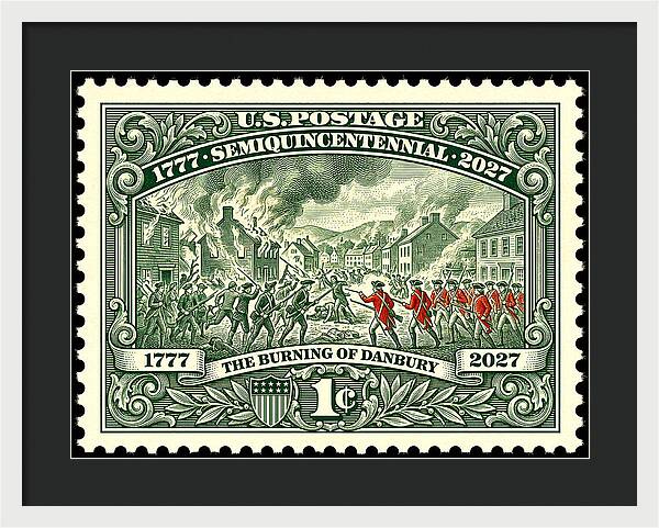 Burning of Danbury 1c - Framed Print