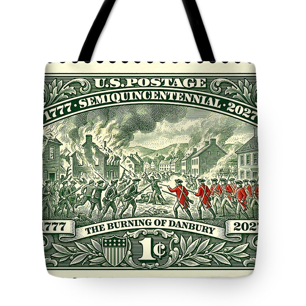 Burning of Danbury 1c - Tote Bag