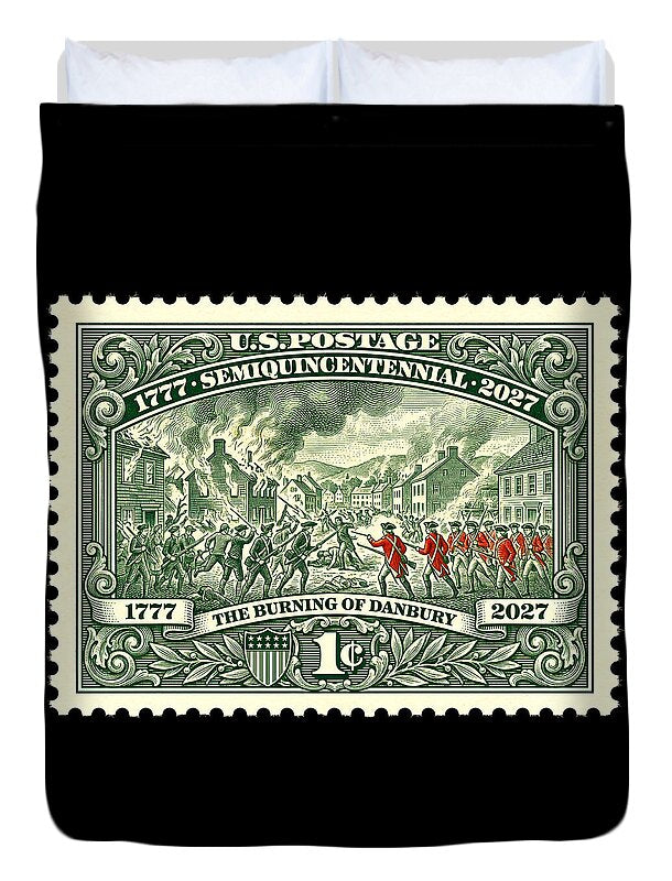Burning of Danbury 1c - Duvet Cover