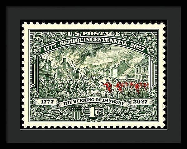 Burning of Danbury 1c - Framed Print