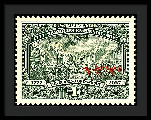 Burning of Danbury 1c - Framed Print