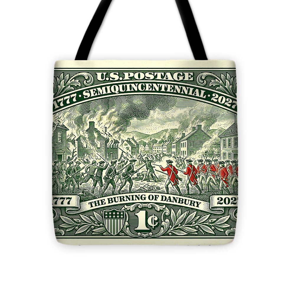 Burning of Danbury 1c - Tote Bag