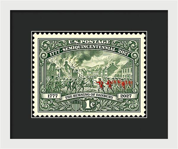 Burning of Danbury 1c - Framed Print