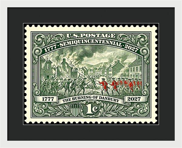 Burning of Danbury 1c - Framed Print