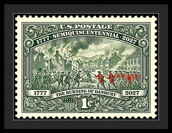 Burning of Danbury 1c - Framed Print