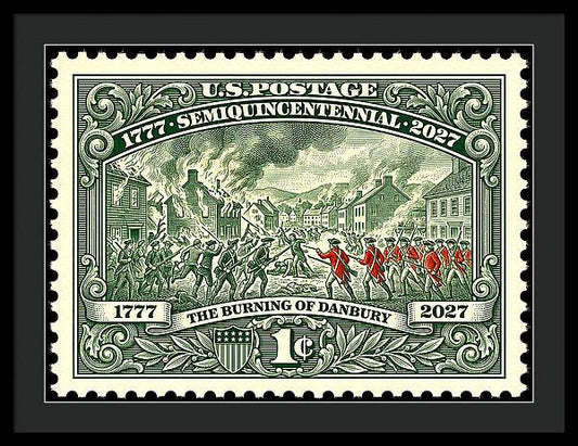 Burning of Danbury 1c - Framed Print