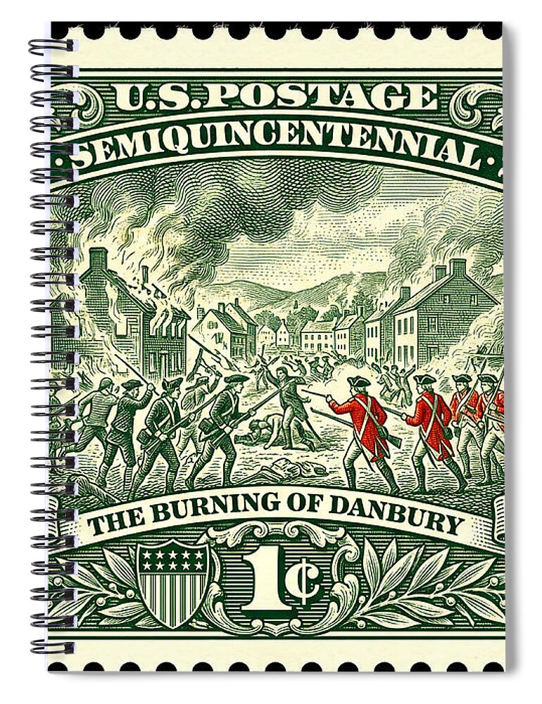 Burning of Danbury 1c - Spiral Notebook