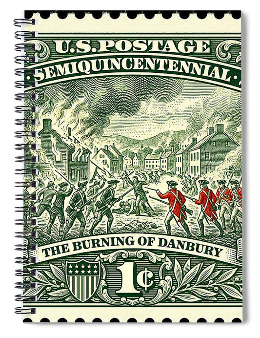 Burning of Danbury 1c - Spiral Notebook