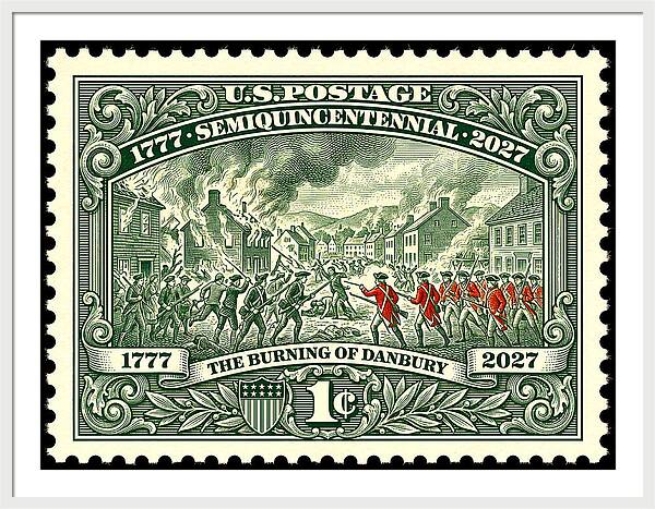 Burning of Danbury 1c - Framed Print